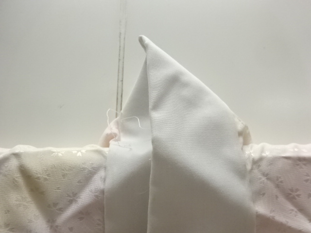  斜め縞模様単衣長襦袢
